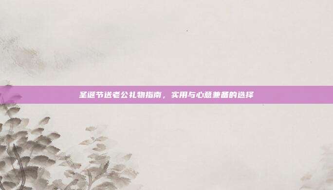 圣诞节送老公礼物指南，实用与心意兼备的选择
