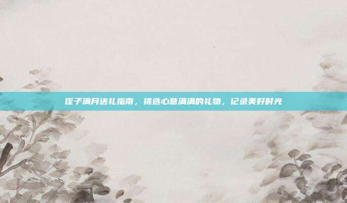 侄子满月送礼指南，挑选心意满满的礼物，记录美好时光