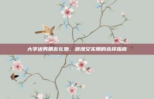 大学送男朋友礼物，浪漫又实用的选择指南