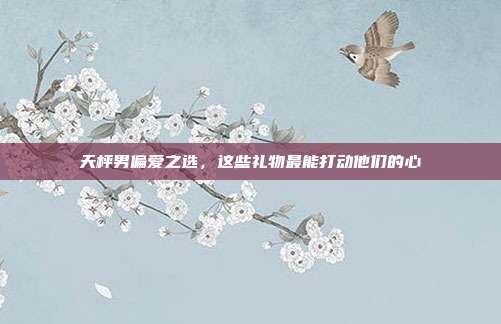 天枰男偏爱之选，这些礼物最能打动他们的心