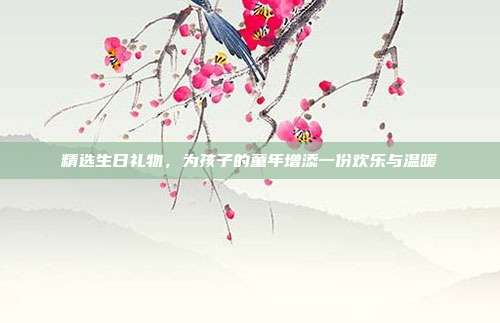 精选生日礼物，为孩子的童年增添一份欢乐与温暖