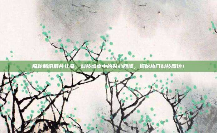 探秘腾讯展台礼品，科技盛宴中的贴心回馈，揭秘热门科技周边！