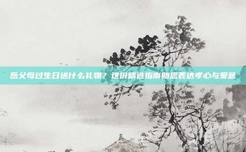 岳父母过生日送什么礼物？这份精选指南助您表达孝心与爱意