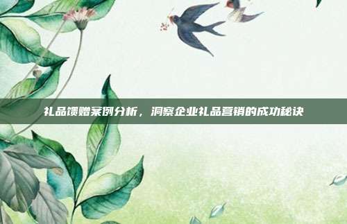 礼品馈赠案例分析，洞察企业礼品营销的成功秘诀