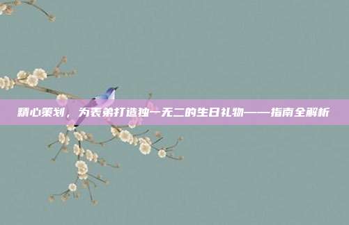 精心策划，为表弟打造独一无二的生日礼物——指南全解析