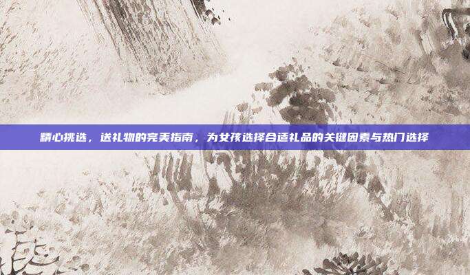 精心挑选，送礼物的完美指南，为女孩选择合适礼品的关键因素与热门选择