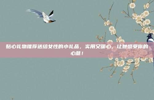 贴心礼物推荐送给女性的小礼品，实用又暖心，让她感受你的心意！