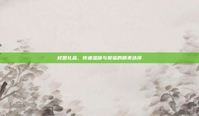 校园礼品，传递温暖与祝福的精美选择