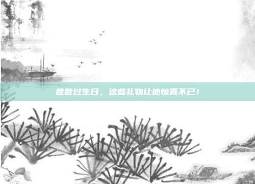 爸爸过生日，这些礼物让他惊喜不已！