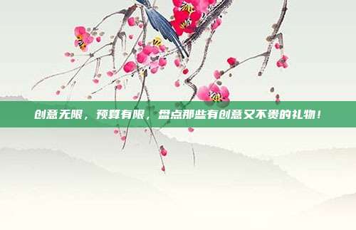 创意无限，预算有限，盘点那些有创意又不贵的礼物！