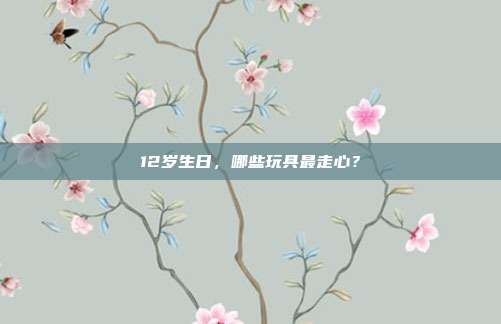 12岁生日，哪些玩具最走心？