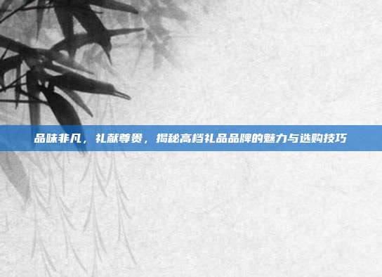 品味非凡，礼献尊贵，揭秘高档礼品品牌的魅力与选购技巧