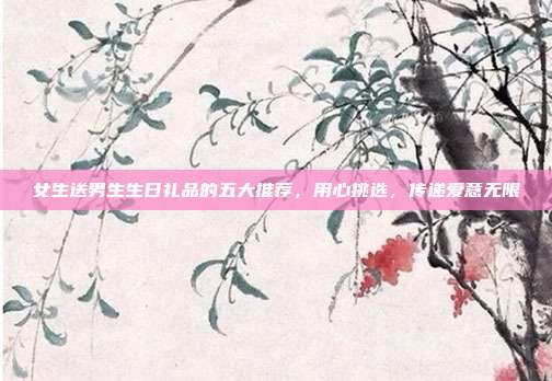 女生送男生生日礼品的五大推荐，用心挑选，传递爱意无限