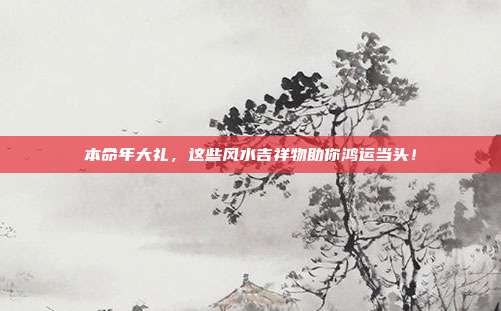 本命年大礼，这些风水吉祥物助你鸿运当头！