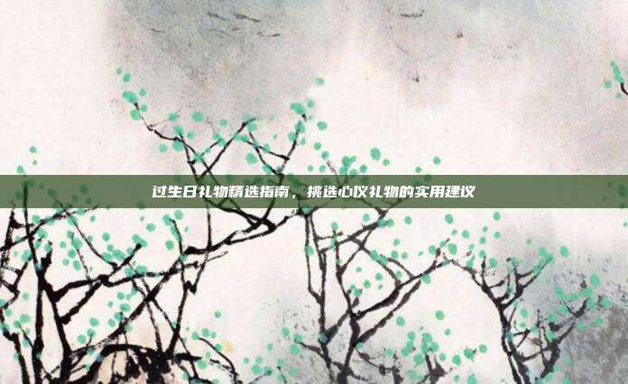 过生日礼物精选指南，挑选心仪礼物的实用建议