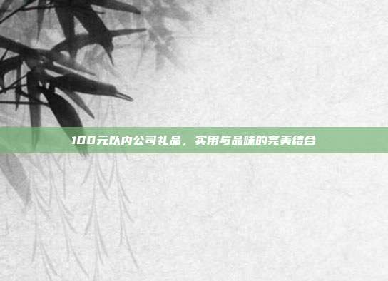 100元以内公司礼品，实用与品味的完美结合