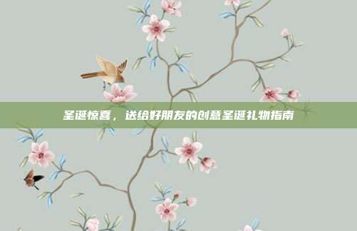 圣诞惊喜，送给好朋友的创意圣诞礼物指南