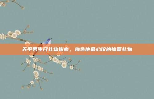 天平男生日礼物指南，挑选他最心仪的惊喜礼物