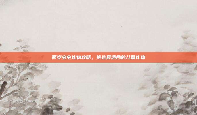 两岁宝宝礼物攻略，挑选最适合的儿童礼物