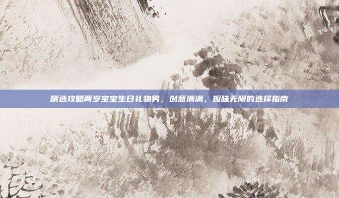 精选攻略两岁宝宝生日礼物男，创意满满，趣味无限的选择指南