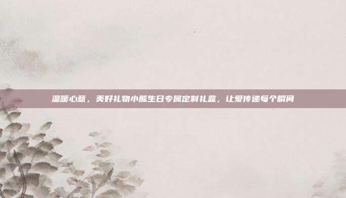 温暖心意，美好礼物小熊生日专属定制礼盒，让爱传递每个瞬间