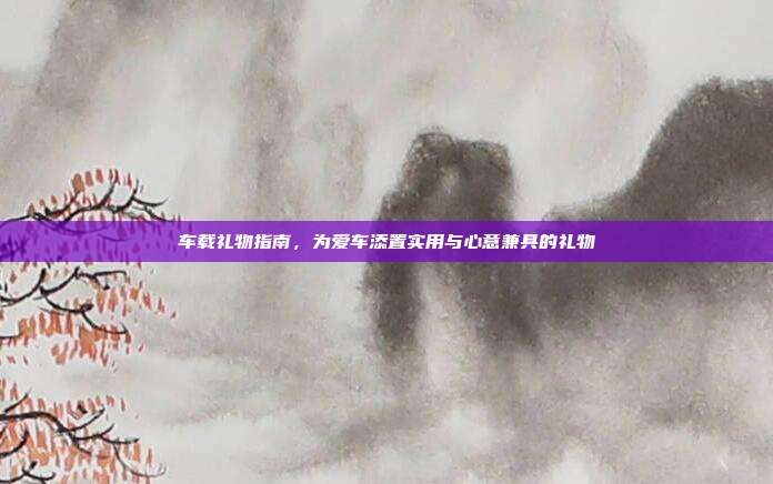 车载礼物指南，为爱车添置实用与心意兼具的礼物