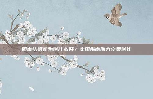 同事结婚礼物送什么好？实用指南助力完美送礼