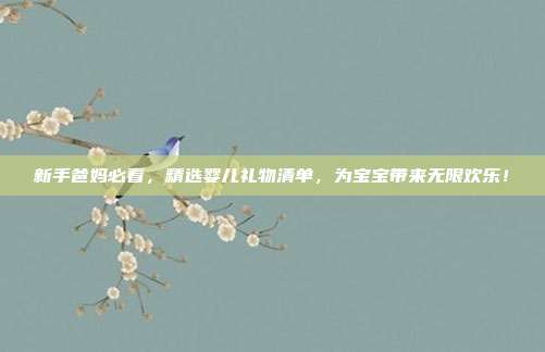 新手爸妈必看，精选婴儿礼物清单，为宝宝带来无限欢乐！