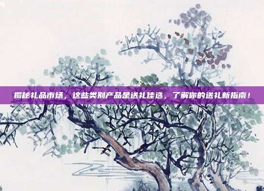 揭秘礼品市场，这些类别产品是送礼佳选，了解你的送礼新指南！