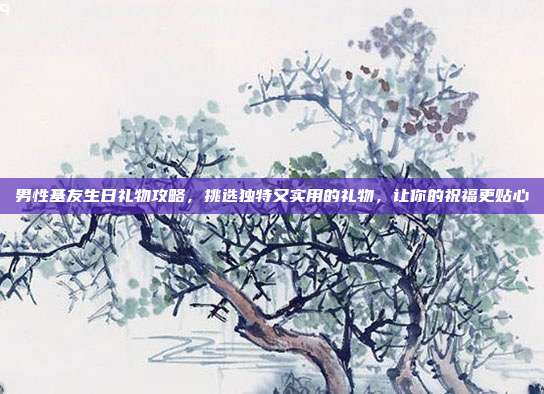 男性基友生日礼物攻略，挑选独特又实用的礼物，让你的祝福更贴心