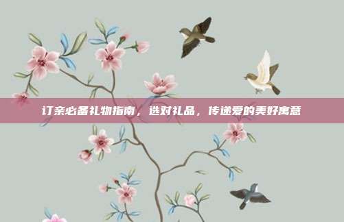 订亲必备礼物指南，选对礼品，传递爱的美好寓意