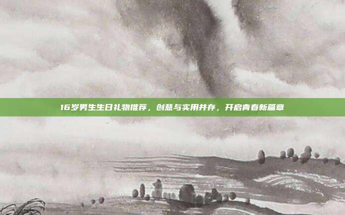 16岁男生生日礼物推荐，创意与实用并存，开启青春新篇章