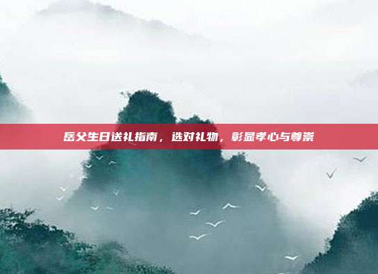 岳父生日送礼指南，选对礼物，彰显孝心与尊崇