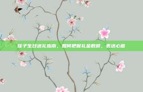 侄子生日送礼指南，如何把握礼金数额，表达心意