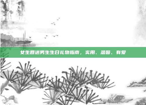 女生回送男生生日礼物指南，实用、温馨、有爱