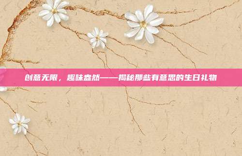 创意无限，趣味盎然——揭秘那些有意思的生日礼物