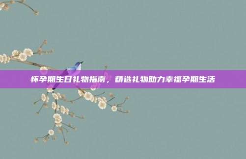 怀孕期生日礼物指南，精选礼物助力幸福孕期生活