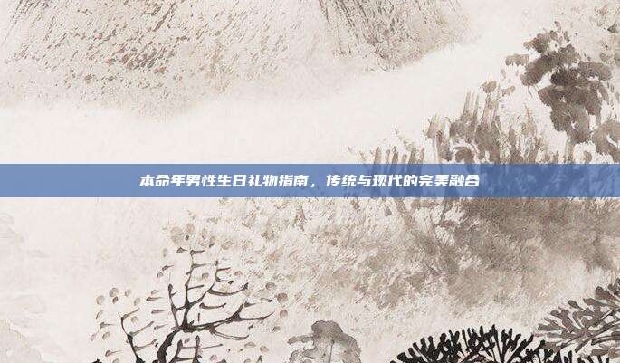 本命年男性生日礼物指南，传统与现代的完美融合