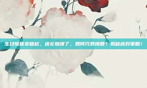 生日惊喜变尴尬，送礼物晚了，如何巧妙挽回？揭秘应对策略！