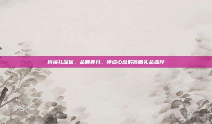 桥梁礼品图，品味非凡，传递心意的高端礼品选择