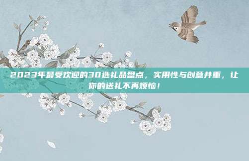 2023年最受欢迎的30选礼品盘点，实用性与创意并重，让你的送礼不再烦恼！