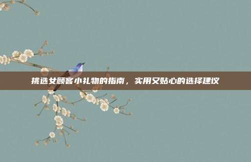 挑选女顾客小礼物的指南，实用又贴心的选择建议