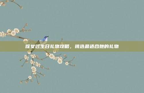 侄女过生日礼物攻略，挑选最适合她的礼物