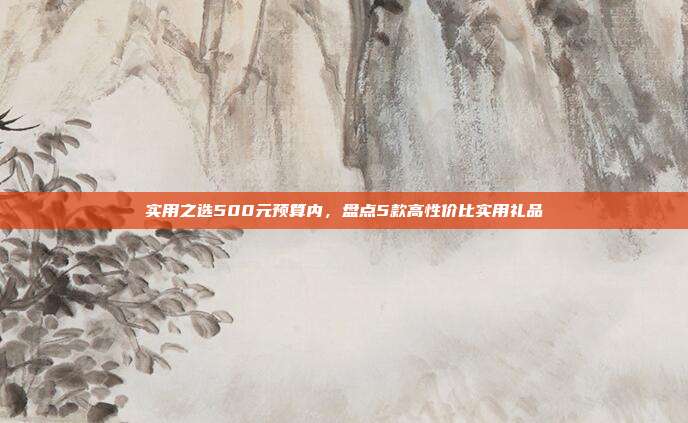 实用之选500元预算内，盘点5款高性价比实用礼品