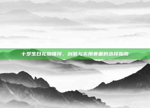 十岁生日礼物推荐，创意与实用兼备的选择指南