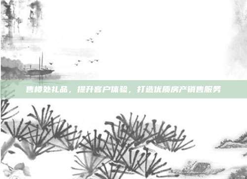 售楼处礼品，提升客户体验，打造优质房产销售服务