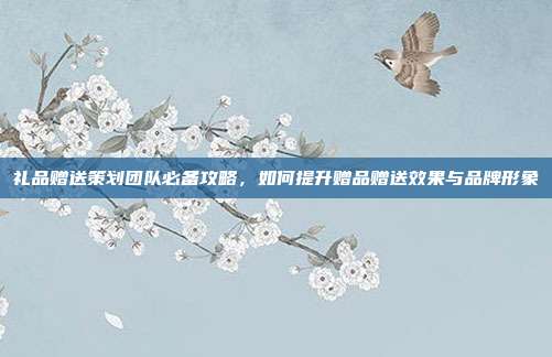 礼品赠送策划团队必备攻略，如何提升赠品赠送效果与品牌形象