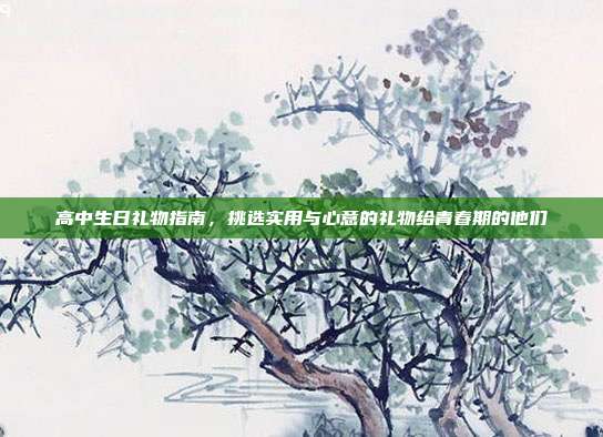 高中生日礼物指南，挑选实用与心意的礼物给青春期的他们
