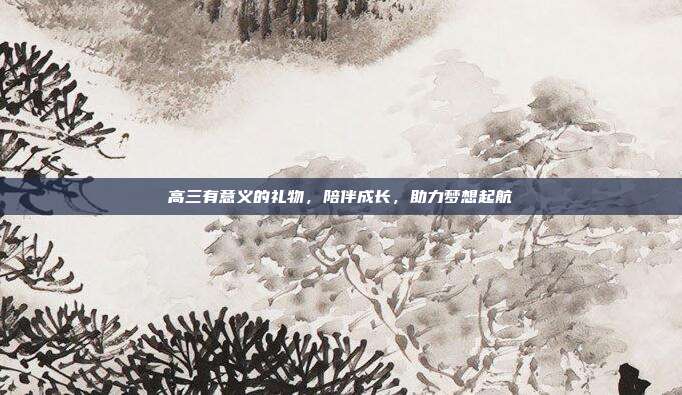 高三有意义的礼物，陪伴成长，助力梦想起航