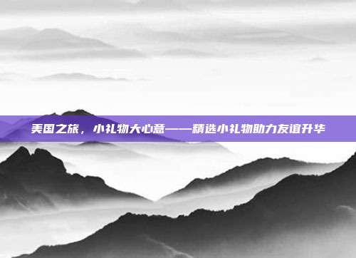 美国之旅，小礼物大心意——精选小礼物助力友谊升华
